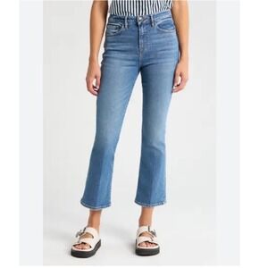 FRAME Denim Le Crop Mini Boot Women's Size 29 Light Wash Flare Stretch Jeans